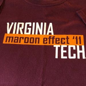 Virginia Tech Maroon Effect 2011 Retro T-Shirt